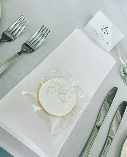 Wedding & Engagement Fondant Cookies